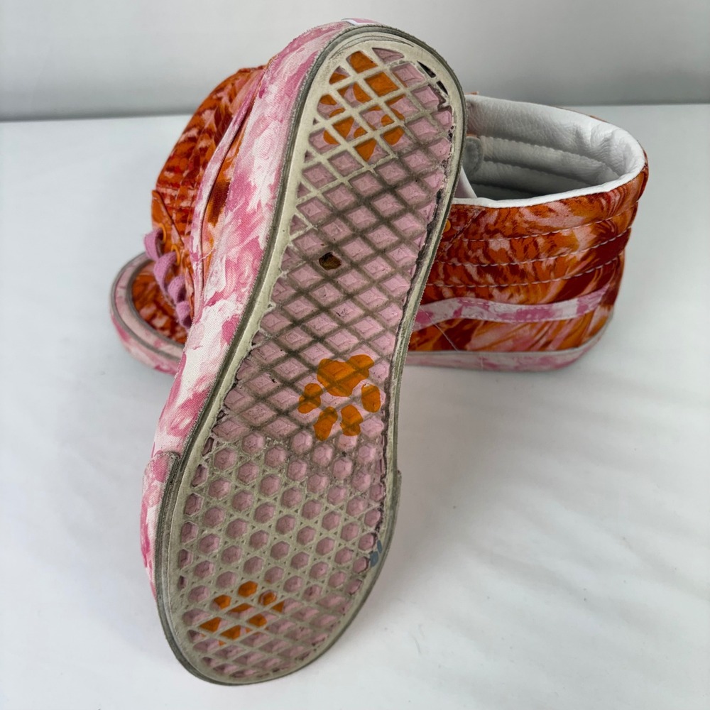 Vans x Sk8-Hi 38 DX Collina Strada‎ Tie Dye Pink Orange Skate Sneakers Shoes W 8 - Picture 9 of 11